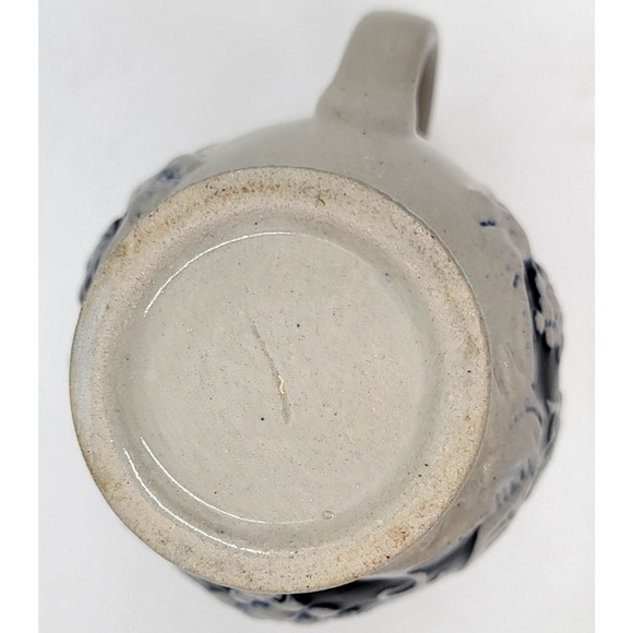 Marzi & Remy German Pottery Pitcher 4 3/8" Jug Blue Gray Grapes Wine Lot of 2 - Picture 7 of 8